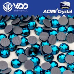 VDD Aquamarine/Lt.Sapphire/Indicolite/Capri Blue/Sapphire/Montana ACME+Series Glass Rhinestones Flatback Hot-Fix Crystal