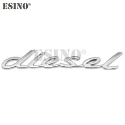 Car Styling 3D Diesel Metal Chrome Zinc Alloy Emblem Logo Car Badge Body Trunk Fender Adhensive Emblem Auto Accessory