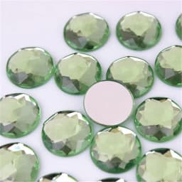 60pcs 14mm Round Acrylic Rhinestones Applique Stones And Crystals Flat Back Beads DIY Garment Crafts Accessories WC765
