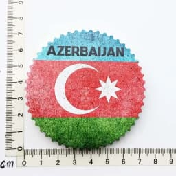 Azerbaijan Fridge Magnets Tourist Souvenir BAKU 3D Resin Magnets Armenia Jordan Collection Travel Gift Home Refrigerators Decor
