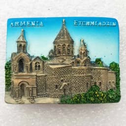 Azerbaijan Fridge Magnets Tourist Souvenir BAKU 3D Resin Magnets Armenia Jordan Collection Travel Gift Home Refrigerators Decor