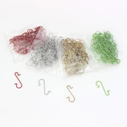 50Pcs Christmas Ornament Hooks Xmas Tree Decor Hanger Hook Stainless Steel S-Shaped Hook Birthday Party Supplies Home Accessory