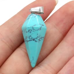 Natural Stone Crystal Agates Pendant Charms Turquoises Healing Reiki Pendants for Women Jewelry Making DIY Charm Necklace Gift