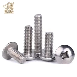 10/50Pcs Parts M2.5 M3 M4 M5 M6 304 A2-70 Stainless Steel JISB1111T Phillips Braguero Flat Head Large Round Cross Bolt L=3-70 Mm
