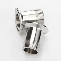 304 Stainless Sanitary Male Thread Pipe Adapter Coupler 3/8' 1/2' 3/4' 1' BSP 1.5' 2' Tri Clamp Ferrule 50.5mm Household
