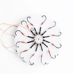 2Pcs/lot Fishhooks 6-12# Carp Fishing Flap Explosion String Hook Prevent Winding Lines With Hose Carbon Steel Hooks Pesca
