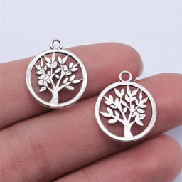 WYSIWYG 20pcs 17x17mm 3 Colors Tree Of Life Charms Pendant For Jewelry Making DIY Jewelry Findings