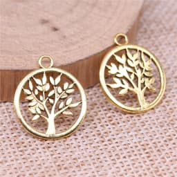WYSIWYG 20pcs 17x17mm 3 Colors Tree Of Life Charms Pendant For Jewelry Making DIY Jewelry Findings