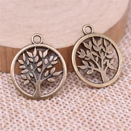 WYSIWYG 20pcs 17x17mm 3 Colors Tree Of Life Charms Pendant For Jewelry Making DIY Jewelry Findings