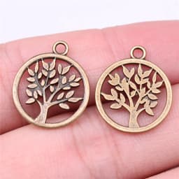 WYSIWYG 20pcs 17x17mm 3 Colors Tree Of Life Charms Pendant For Jewelry Making DIY Jewelry Findings