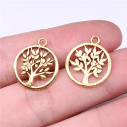 WYSIWYG 20pcs 17x17mm 3 Colors Tree Of Life Charms Pendant For Jewelry Making DIY Jewelry Findings