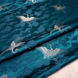 Crane Style Jacquard Brocade Damask Fabric for Coat Curtain Table Cloth Sofa Cushion Upholstery Patchwork DIY Cloth