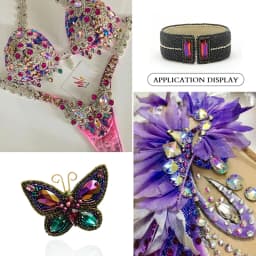 Horse EyeSewing Gems AB Flatback Rhinestones Glitter Sew On Crystals Stones Navette K5 Glass Strass For DIY Clothes Crafts