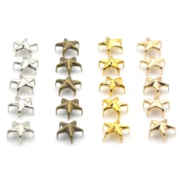 100Pcs Star Punk Nailhead Rivets Spikes Leathercraft Shoes Bags Decoration Clothing Handbag Craft DIY Decor Accessories