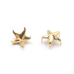 100Pcs Star Punk Nailhead Rivets Spikes Leathercraft Shoes Bags Decoration Clothing Handbag Craft DIY Decor Accessories
