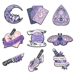 Purple Witch Magic Bottle Enamel Pin Cartoon Dream Love Potion Brooch Shirt Clothes Lapel Badge Accessories Animal Butterfly Pin