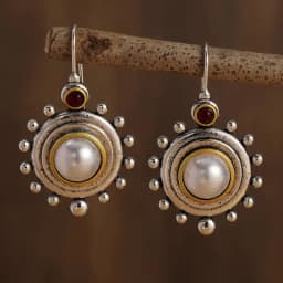 Vintage Palace Baroque Pearl Earrings Temperament Earrings Classical Elegant Drop Hook Earrings 925 Silver Needle Earrings