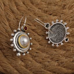 Vintage Palace Baroque Pearl Earrings Temperament Earrings Classical Elegant Drop Hook Earrings 925 Silver Needle Earrings