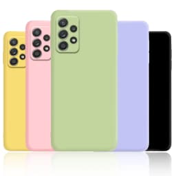 Liquid Silicone Soft Case for Samsung Galaxy A52 A72 A13 A23 A33 A53 A73 A04 A04S A04E A14 A24 A34 A54 A22 A32 5G Cover Fundas