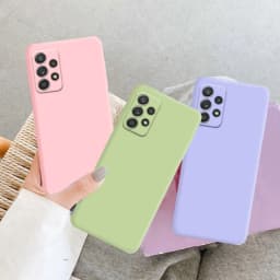 Liquid Silicone Soft Case for Samsung Galaxy A52 A72 A13 A23 A33 A53 A73 A04 A04S A04E A14 A24 A34 A54 A22 A32 5G Cover Fundas