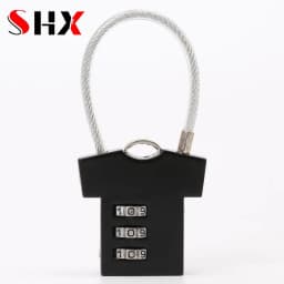 3 Digit Aluminum Alloy Password Lock Steel Wire Security Lock Suitcase Luggage Coded Lock Cupboard Cabinet Locker Padlock