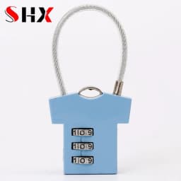 3 Digit Aluminum Alloy Password Lock Steel Wire Security Lock Suitcase Luggage Coded Lock Cupboard Cabinet Locker Padlock