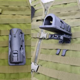 Baton Holster Spray Pouch Holder Flashlight Pouch Quick Release Police Self Defense Case 360 Degree Rotation Belt Clip