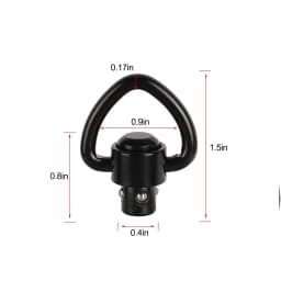 2PCS Rifle Push Button QD Release Sling Swivel Mount Ring with a Sling Swivel Mount Rifle Hunting Accessories