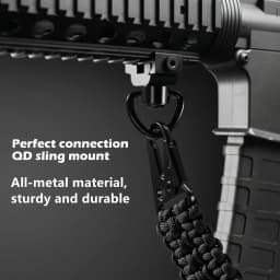 2PCS Rifle Push Button QD Release Sling Swivel Mount Ring with a Sling Swivel Mount Rifle Hunting Accessories
