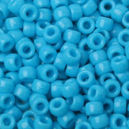 100pcs Blue Color 6x9mm Pony Beads Acrylic Loose Beads Diy Craft Jewelry Bracelets Making Hair Supplies