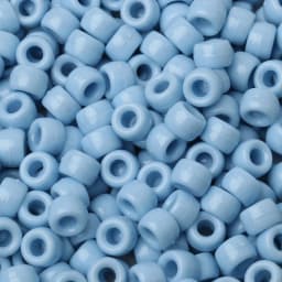 100pcs Blue Color 6x9mm Pony Beads Acrylic Loose Beads Diy Craft Jewelry Bracelets Making Hair Supplies