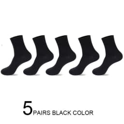 5/10 Pairs High Quality Men‘s Socks Cotton Casual Business Middle Black Breathable Male Crew Socks Dress Gifts Socks Size 38-44