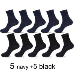 5/10 Pairs High Quality Men‘s Socks Cotton Casual Business Middle Black Breathable Male Crew Socks Dress Gifts Socks Size 38-44