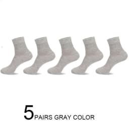 5/10 Pairs High Quality Men‘s Socks Cotton Casual Business Middle Black Breathable Male Crew Socks Dress Gifts Socks Size 38-44