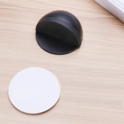 Door Stops Stainless Steel Rubber Magnetic Door Stopper Non Punching Sticker Hidden Door Holders Floor Mounted Nail-free