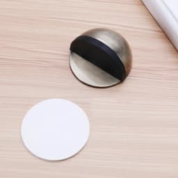 Door Stops Stainless Steel Rubber Magnetic Door Stopper Non Punching Sticker Hidden Door Holders Floor Mounted Nail-free