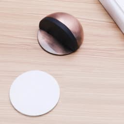 Door Stops Stainless Steel Rubber Magnetic Door Stopper Non Punching Sticker Hidden Door Holders Floor Mounted Nail-free