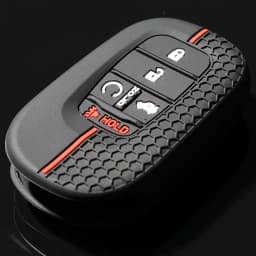 For Honda Civic Accord Passport Pilot CRV 2021 2022 2023 Silicone 5 Button Car Key Ring Chain Case Cover Holder Protector Shell