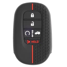 For Honda Civic Accord Passport Pilot CRV 2021 2022 2023 Silicone 5 Button Car Key Ring Chain Case Cover Holder Protector Shell