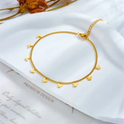 DIEYURO 316L Stainless Steel Gold Color Butterfly Anklets For Women Girl New Trend Leg Chain Non-fading Jewelry Gift Party