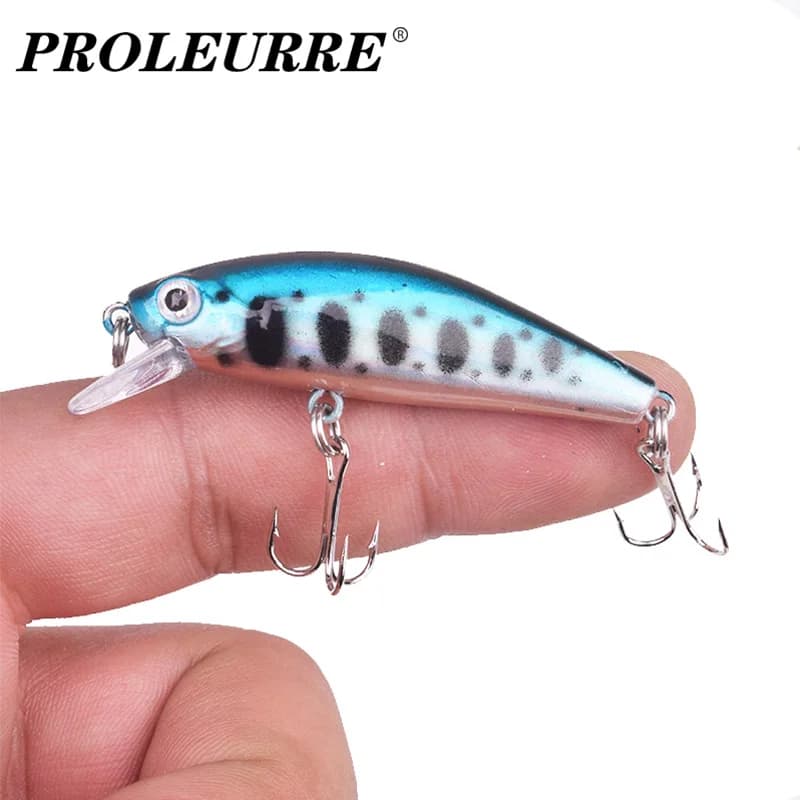 1Pcs 5.5cm 6g Fishing Lures Quality Minnow Lure 3D Eyes Plastic Artificial Hard Bait Pesca Jig Sink Slowly Wobblers Crankbait