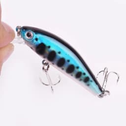 1Pcs 5.5cm 6g Fishing Lures Quality Minnow Lure 3D Eyes Plastic Artificial Hard Bait Pesca Jig Sink Slowly Wobblers Crankbait