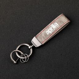 Premium material leather motorcycle key ring chain for Aprilia Racing GPR RSV4 RS125 RS250 with logo car Accessories