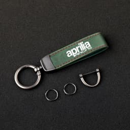 Premium material leather motorcycle key ring chain for Aprilia Racing GPR RSV4 RS125 RS250 with logo car Accessories