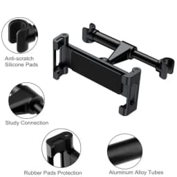 Car Holder For 4.7-13 in Tablet & Phone Holder Back Seat Headrest Mounting Holder Accessories iPad Pro 12.9''