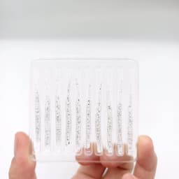 DUODUOYU 10PCS /LOT Small Soft Fishing Lure 0.4g/40mm Wobbler Artificial Needle Tail Silicone Lure Worm Bait Fishing Tackle