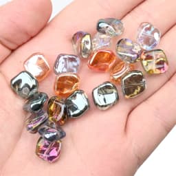 12mm 20pcs Austria Crystal Beads Irregular Smooth Glass beads Beads for Jewelry Bracelet Making DIY Crafts Gifts