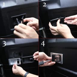 For Land Rover Defender 90 110 2004-18 Aluminum Alloy Car Door Inner Door Bowl Door Handle Decoration Replacement Accessories