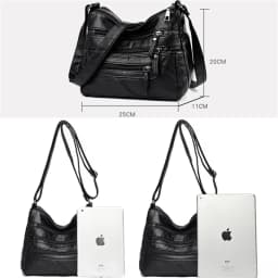 Multiple pockets Soft Leather Hand Bags For Women Luxury Handbags Women Bags Designer Shoulder Crossbody Bags