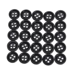 100pcs Black Sewing Buttons 4 Holes 10MM Round Resin Buttons Fit for Sewing Clothes Scrapbook CraftClothes Sewing Accessories